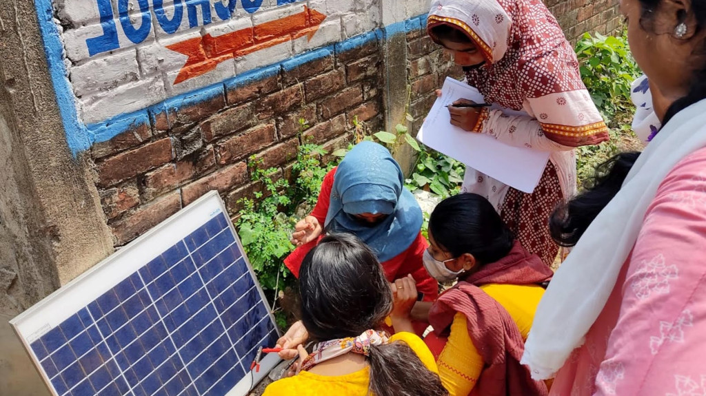 Hands on training on solar energy harvesting